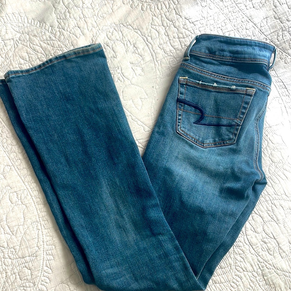 American eagle, boot cut jeans almost brand new
